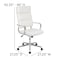 Flash Furniture White LeatherSoft Office Chair BT-20595H-2-WH-GG - alternate 2
